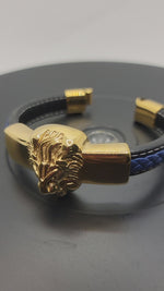 Load and play video in Gallery viewer, Lion Head Bracelet
