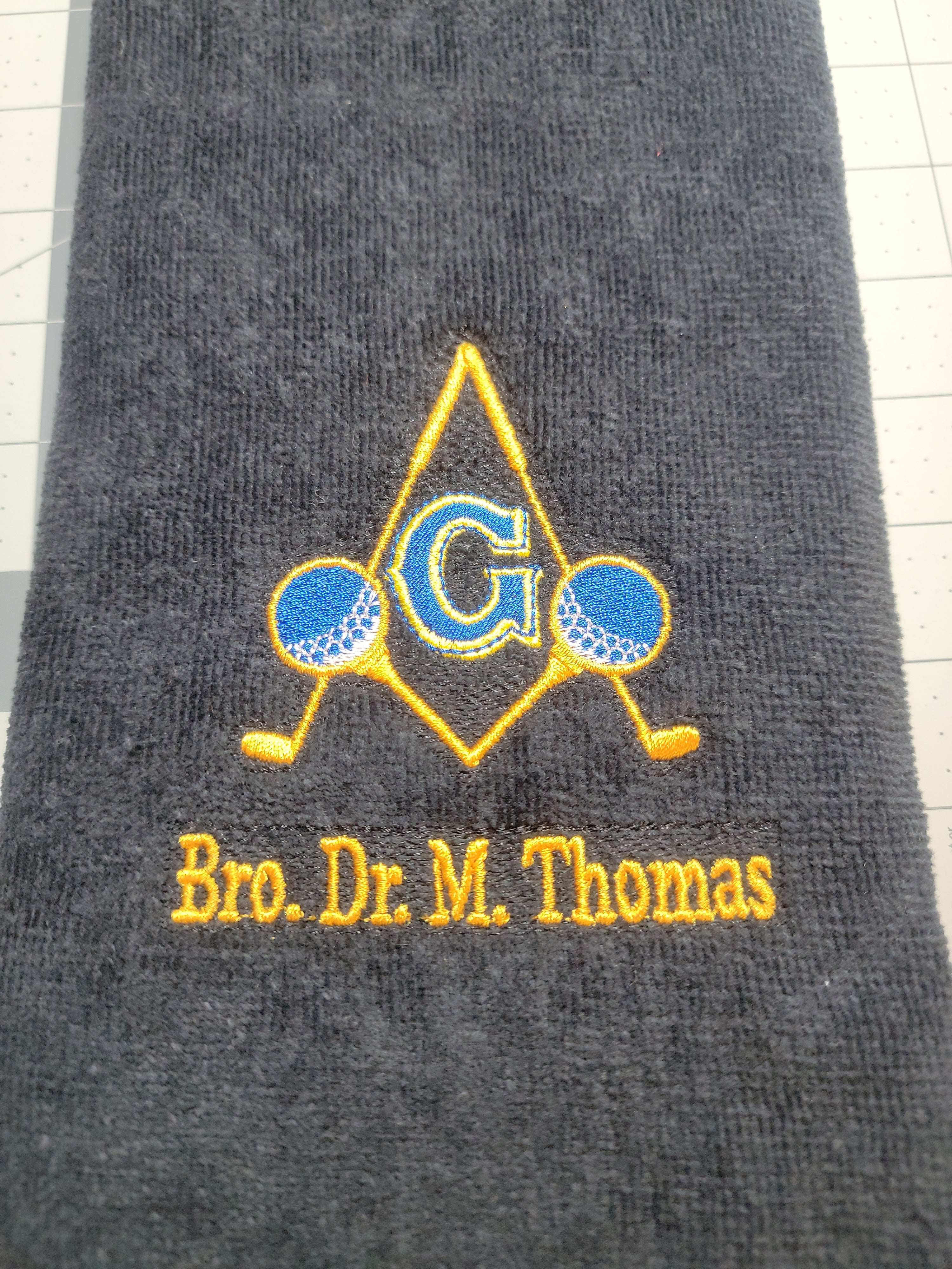 Embroidered Masonic Golf Towels